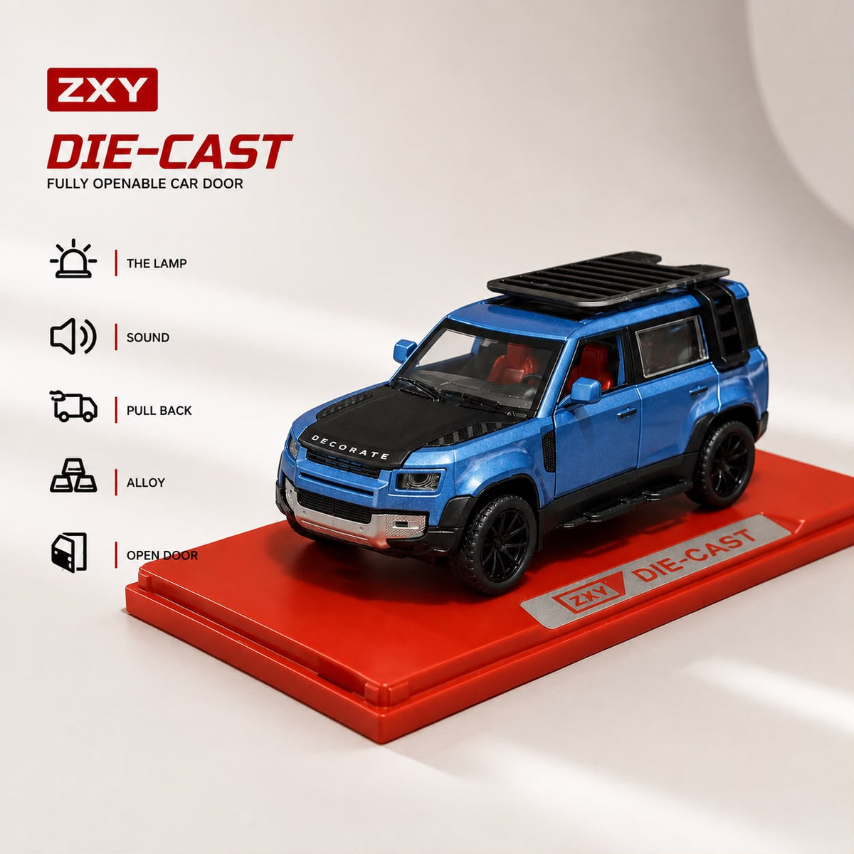 1:32 Scale Metallic Diecast