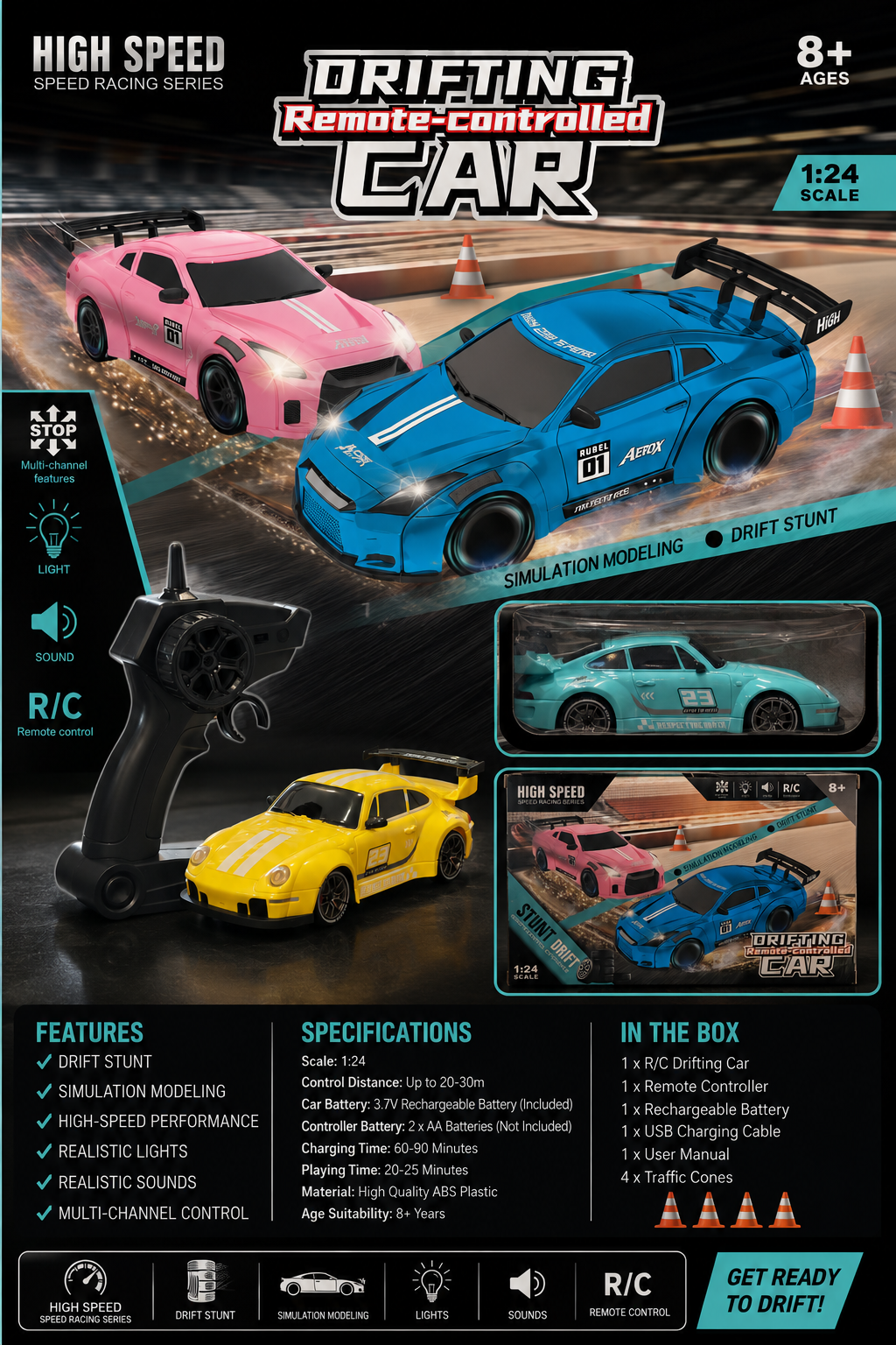 Porsche 4x4 Drift RC
